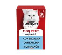 TEMU GOURMET Mon Petit (6x50 gr) - (Selección de Aves, o ) para Gatos Adultos (+1)