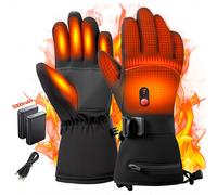 TEMU Guantes Calefactables ETDEUH con Batería de 5000mAh y - 3 Niveles de , Muñeca y Ajustables, para Esquí, Snowboard, Desplazamientos - Guantes Lavables a Máquina para Frío