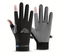 TEMU Guantes Unisex para Pesca, Conducción, Ciclismo y con Pantalla Táctil Expuesta en Dos Dedos