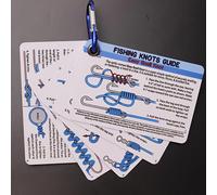 TEMU Guía de 12 Nudos de Pesca Prácticos | Clip de Almacenamiento, Ideal para Principiantes, Equipo de Pesca | PVC Duradero, Color