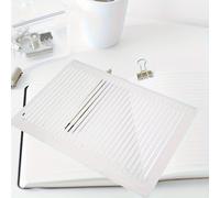 TEMU Guía de Líneas de Espaciado de Precisión de 0.39" - Plantilla de Escritura de PVC Duradera para Diarios, Papeles y Tarjetas