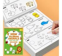 TEMU Guía para Dibujar: 'Animales' con más de 300 Fáciles de en un Curso - Una Guía Fácil para y Amantes de los Libros para Aprender a Pintar de Forma Sencilla, para Regalos de Navidad, Pascua y