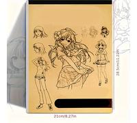 TEMU Guía para Principiantes Lineal de Personajes Anime: Libro Práctico con Sencillos - ¡ para Artistas y Fans! Colores Aleatorios, Tutorial Fácil de Dibujo Estilo Cómic y