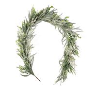 TEMU Guirnalda Navideña de 6.2 pies - Vegetación Artificial para Decorar tu Chimenea Navideña de