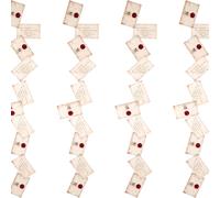 TEMU Guirnaldas de luces de sobres de Harry Potter Hogwarts, Banner de Halloween de 2 piezas, 20 sobres y 2 correas, Adecuado para fiestas de temáticos