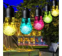 TEMU Guirnaldas de luces solares de de 236.2 pulgadas/433 pulgadas, disponibles LED o 30 LED, perfectas para la decoración exterior de terrazas y carpas de camping con ajustable