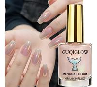 TEMU GUQIGLOW Aceite Reforzante Iridiscente Aurora - 1 , Secado Rápido , Aplicación , Sin Alcohol, Duradero, Aurora, un desde Diferentes Ángulos, Opción para el Desplazamiento Diario y Fiestas