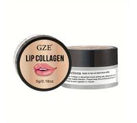 TEMU GZE Collagen Labial, Mascarilla Nocturna para Labios, Revestimiento Labial con Ácidos Híbridos, Mascarilla Labial Complejo de Péptidos para Uso Nocturno