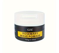 TEMU GZE Rosemary Wave Pomade, 100g/3.53oz, Crema natural para peinar el cabello, fijación fuerte, fácil , entrenamiento de ondas 360, hidratante, ondas en capas, acabado para hombres.