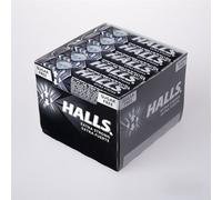 TEMU Halls Menta Fuerte,Sin azúcar， Caramelo , Caja de 20 Sticks de 32 g