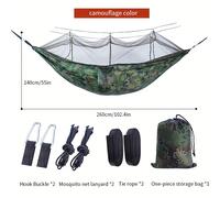TEMU Hamaca grande para exteriores, individual y , con red de antideslizante, columpio completamente automático, transpirable y con protección solar, silla de camping con repelente de insectos.
