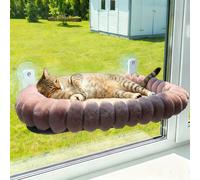 TEMU Hamaca para Gatos de Resistencia con de Metal Anticorrosivo y 4 Ventosas Grandes - Cama de Ventana con Cojín de , Fácil Montaje, Adecuada para Interiores, Puertas, - Soporta 40 libras