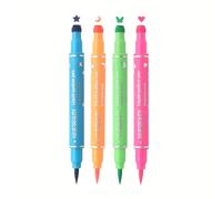 TEMU HAVESBEAUTY Set de 4 Sellos de Delineador - Impermeable, Punta de Fieltro Gel Delgada con Diseños de Estrellas, Mariposas, Corazones y Luna - Maquillaje de Ojos Colorido y Duradero, HASBEAUTY