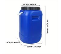 TEMU HDPE de 35L de Resistencia, Almacenamiento de Agua Multiusos para Exteriores, Contenedor de Aceite, Regadera para Jardín y , de Basura, Almacenamiento de Residuos Industriales Líquidos y