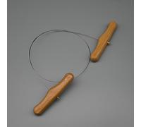 TEMU Herramienta Profesional para Cortar Arcilla, Cortador de Línea de Alambre de Acero con Mango de Madera de de Calidad, Herramienta para Escultura y Tallado