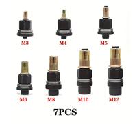 TEMU Herramienta universal de tuercas remachables de tamaño completo 7 en 1 - fácilmente la instalación manual/eléctrica/neumática