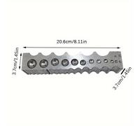 TEMU Herramientas de formación de metal para la fabricación de joyería con bloques de diseño múltiples, bloques de formación y herramientas de formación de joyería para doblar.