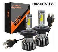 TEMU Heyword 2pcs Bombilla LED para Motocicleta H4, 9003 HB2, 1500LM Fría 6000K, 200% Más , , Duración de 30.000 Horas, Compatible con Haz /, Chips CSP 1860, Fácil Instalación, para Canbus