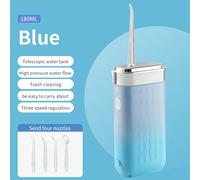 TEMU Hidrofusor portátil recargable por USB con mango ergonómico, limpieza profunda de dientes, varios adecuados para uso doméstico.