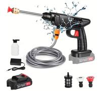TEMU Hidrolimpiadora Inalámbrica de Presión 200W 30BAR | Pistola de Agua para Limpieza de Jardín y Coche, Compatible con Batería Makita de 18V, Batería de Litio Recargable