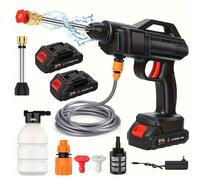 TEMU Hidrolimpiadora Inalámbrica de Presión con 600W de Potencia y 30BAR de Presión, Diseñada para Uso en Jardín, Compatible con Baterías Makita de 18V.