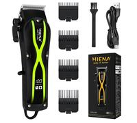 TEMU HIENA Cortapelos Profesional Ajustable para Hombres, Máquina de Cortar Cabello Eléctrica Potente, Kit de Corte de Pelo Recargable