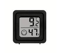 TEMU Higrómetro y termómetro digital portátil con cara sonriente - Uso interior/exterior, funciona con pilas (no recargable), plástico duradero, un solo uso, precisión de 0.01°C