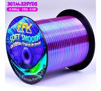 TEMU Hilo de pescar FFK 2025, hilo para señuelos, hilo de pesca de Taiwán, hilo de pesca de color azul y de 301 recubrimiento de fluorocarbono, 329 yd, hilo de pesca de nailon de tenacidad