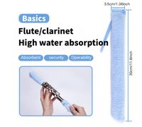 TEMU Hisopos de algodón para limpieza de saxofones, cepillos de limpieza de llaves para y herramientas y suministros de para instrumentos de viento de madera como clarinetes.