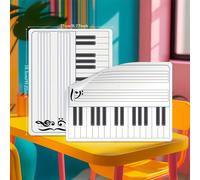 TEMU Hojas Borrables de de Cara - 5 Piezas, Diseño Reutilizable y Flexible para un Aprendizaje Musical Eficiente y . Ideal para Enseñanza y Práctica, Portátil y Duradero para una Instrucción e