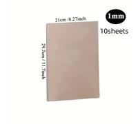 TEMU hojas de cartulina de tamaño A4 con espesores de 1 mm, 2 mm y 3 mm para crear platos, envases de impresión manual DIY y portadas de álbumes, midiendo 8,,7 pulgadas.
