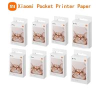 TEMU Hojas Papel Fotográfico Original Xiaomi ZINK de 3 Pulgadas para Impresora de Bolsillo Mi 1S/3, Autoadhesivo con Respaldo Adhesivo para Mini Impresora
