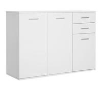 TEMU HOMCOM Aparador Armario de Cocina con Buffet de Salón con 2 Cajones Estante Ajustable Estilo Moderno para Comedor 106x35x76cm
