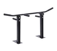 TEMU HOMCOM Barra de Dominadas en Techo Barra para Dominadas de Acero Barra de para Entrenamiento en Carga Max. 150 kg 105, 5x28x49 cm Negro