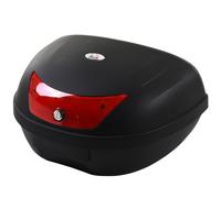TEMU HOMCOM Baúl de Moto Maletero de Scooter para 1 y 1 Medio Capacidad de 48 L Cerradura con Dos Llaves Accesorios 59x43x33 cm Negro