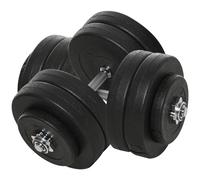 TEMU HOMCOM Juego de Mancuernas Ajustables Juego de Pesas y Mancuernas 8x5 kg 4x1, 5 kg y 2 Barras Total 50 kg para Ejercicio Entrenamiento en Casa Gimnasio Oficina Negro