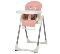 TEMU HOMCOM para BebeEvolutiva Ajustable y Plegable con Bandeja Portatil de +6 Meses Reclinable con y Frenos 55x80x104 cm