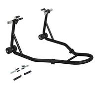 TEMU HOMCOM Soporte de delantero para motocicletas Soporte para motocicleta Soporte para motocicleta con de U y de L, soporte de elevación de universal Acero negro