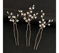 TEMU Horquilla de Pelo de U a Adecuada para Mujeres - Accesorios de Pelo Elegantes para y Fiestas, Tema , Regalo para Promoción de Boda