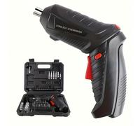 TEMU HOTU 1Set 3.6V Atornillador Eléctrico Inalámbrico - Batería de Litio de 1300Mah para Reparaciones y Domésticas | Taladro Eléctrico Compacto con Accesorios | Juego de Herramientas Eléctricas