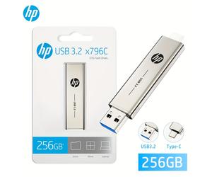 TEMU Hp USB 3.2 Memoria USB Metálica USB Tipo C 64GB 128GB 256GB Pen Drive Personalidad Regalo Coche USB de Velocidad