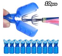 TEMU HQZOOMEE 10pcs Cubiertas de Anzuelo de de PVC Azul - Tapas Protectoras Duraderas para Señuelos de Pesca, de Seguridad para y , Plástico, Cubierta de Anzuelo de Pesca, Grande