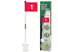 TEMU HUAEN Golf Flagstick Mini, de Green de Putting para Patio, 3 Pies, Banderas de Golf Numeradas de Cara, Juego de Taza de Agujero de de Pin de Golf, Diseño Portátil de 2 Secciones, Idea de Regalo