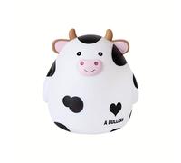 TEMU Hucha de vaca creativa y de gran capacidad con función de extracción, adorno de escritorio de dibujos animados, regalo de , regalo de Halloween, regalo de Navidad