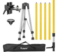 TEMU Huepar LP36A Nivel Láser Profesional de 12 pies/3.7m con Telescópico Ajustable, y Adaptadores de Montaje Láser 1/4"-20 + 5/8"-11 - Compatible con Láseres Rotativos/Lineales