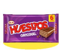 TEMU Huesitos Original Pack Ahorro 6 Unidades, Barritas de Barquillo Recubiertas de Chocolate con Leche, Chocolate VALOR, 20g por Barrita, 6 Unidades