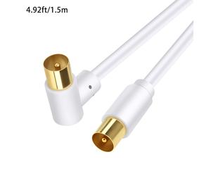 TEMU I-ZCLIVE Conector Coaxial de para Cable de TV y Antena, Extensión a para , , AT&T, TDS, COX, DVD, VCR, Conector M-M Chapado en Oro para Conexión a la Televisión. ()