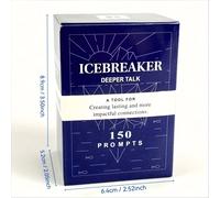 TEMU Icebreer Talk Deck - Un juego de profundas diseñado para mejorar las amistades a través de 150 , que fomentan discusiones genuinas y profundas , , familiares y románticas. Halloween y Navidad