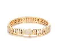 TEMU ICEDCHICS 1 pieza Brazalete de hueso de serpiente de Brazalete poligonal Brazalete de hip hop Brazalete unisex Regalo para , Día de la , Navidad, Día de San Valentín, , aniversario