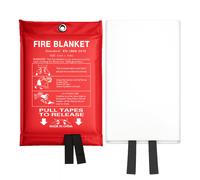 TEMU ignífuga de 1 pieza - 39"x39" de fibra de vidrio retardante de llama para cocina, almacén, camping, , , oficina, , hogar y uso de emergencia al